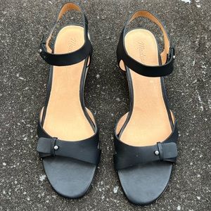 Madewell Joan Black Sandal Size 9.5